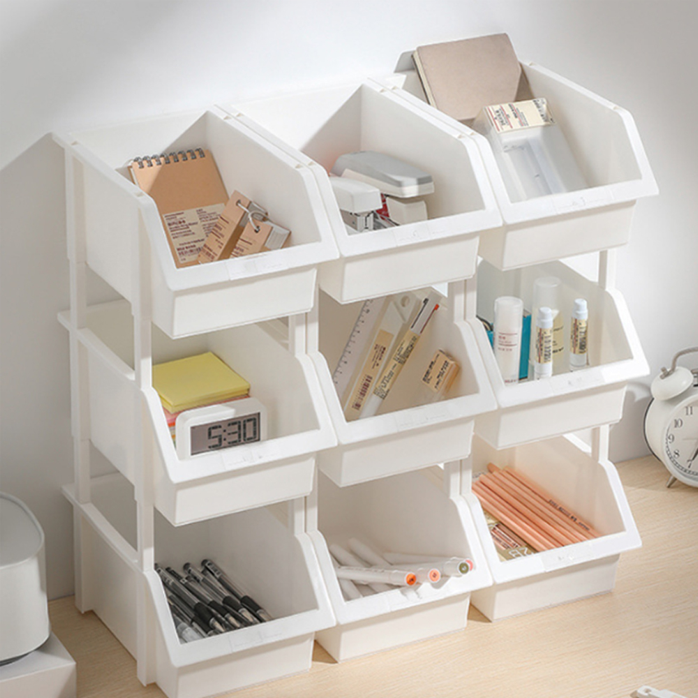 정리 수납 바구니 바스켓 적층 장난감 과자 플라스틱 팬트리 다용도