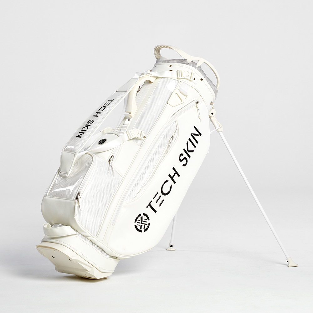 테크스킨 투어 플렉스 스탠드 캐디백 화이트