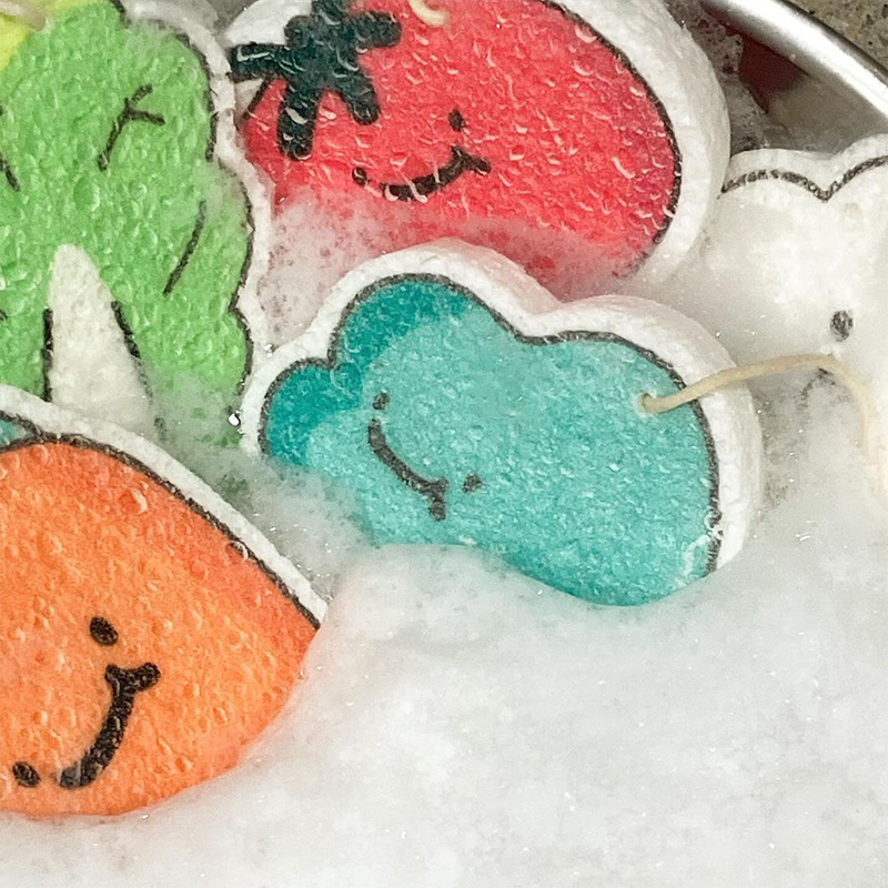 잼먹 천연수세미 셀룰로오스 5개입 1SET 제로웨이스트