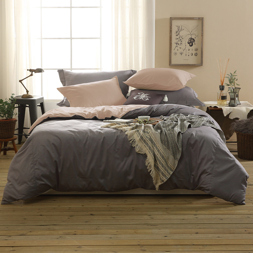 순면 양면 이불 커버 세트 미라지 침대 이스턴킹 침구 핑크