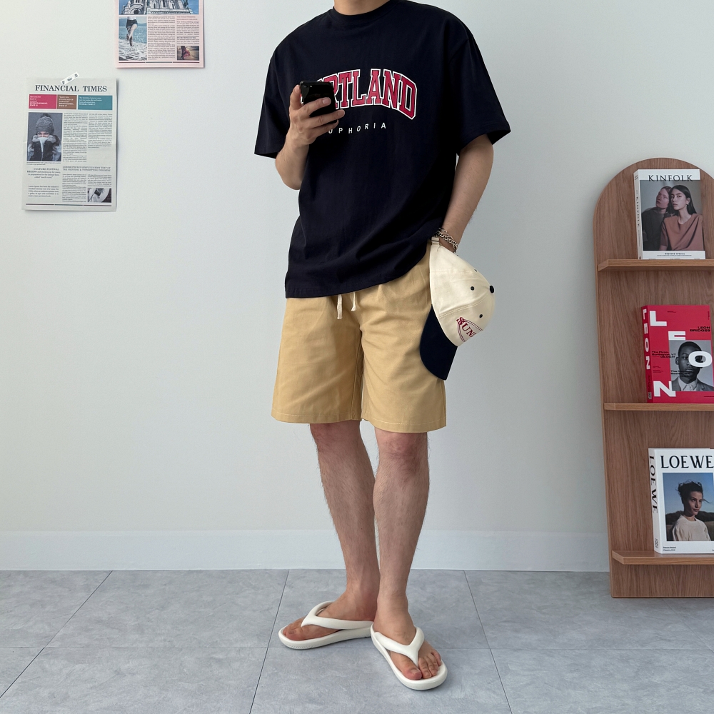 남자밴딩반바지 남자4부반바지 이미지 8