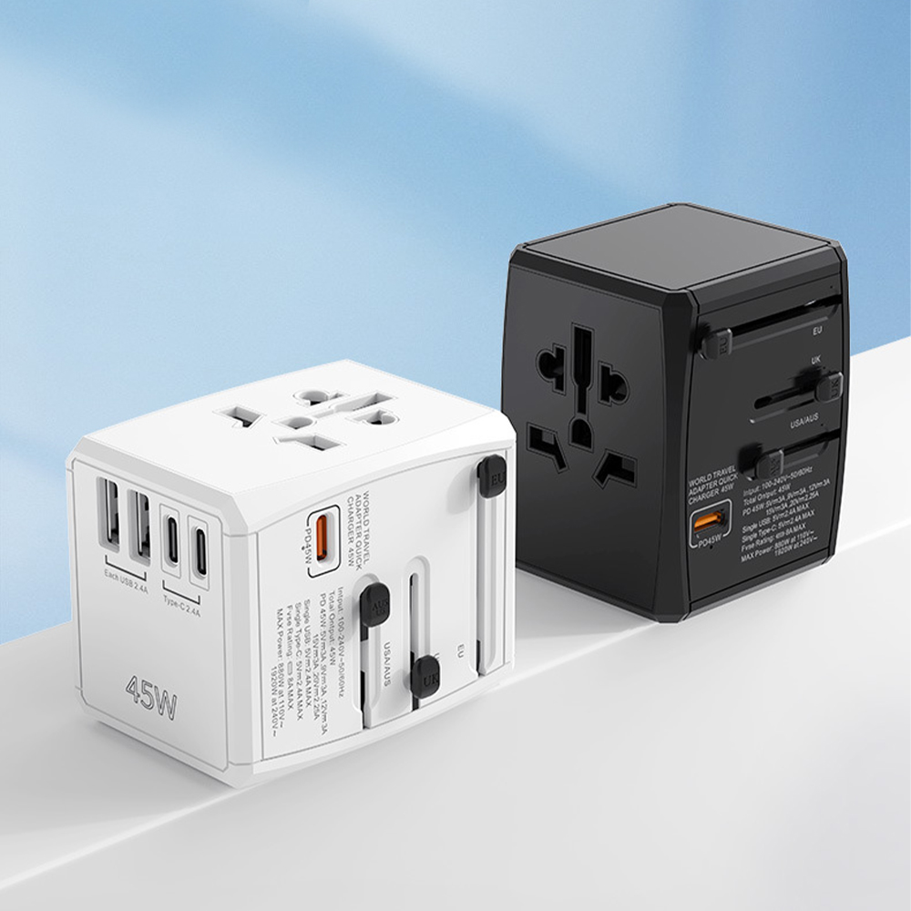yullshop 여행용 멀티 어댑터 해외여행 초고속 C타입 충전 멀티탭