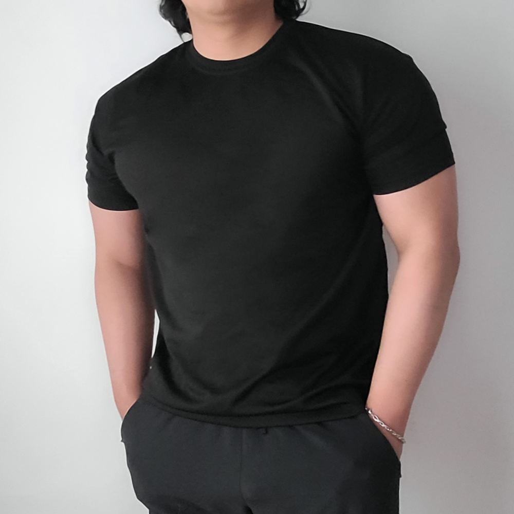머슬핏반팔 기능성반팔 냉감 쿨 티셔츠 - 상세 이미지 2