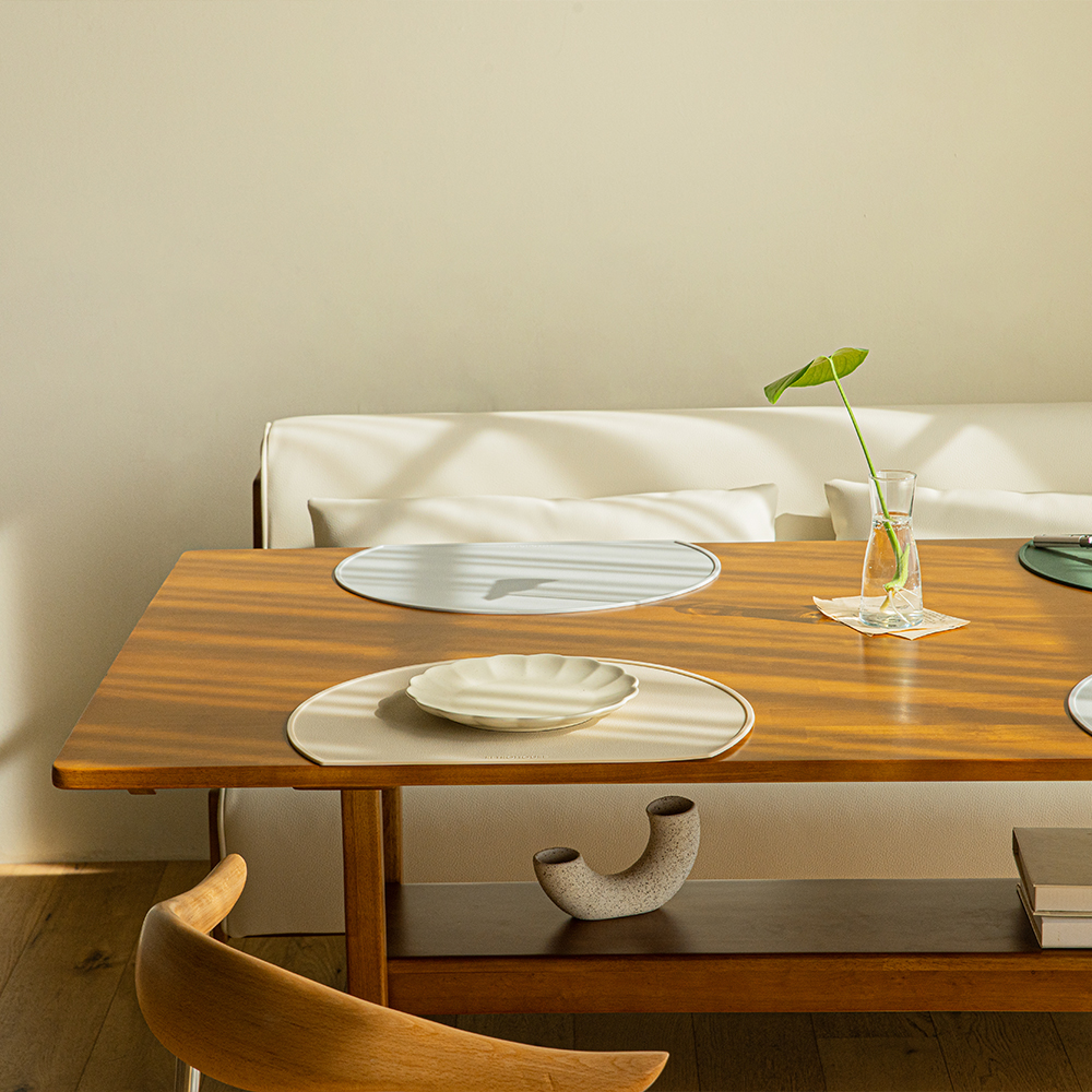 미네 3인용 원목 비건 가죽 다이닝 소파 1800