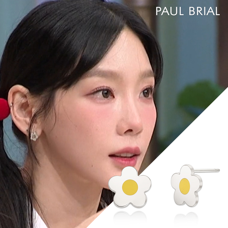 태연 폴브리알 데이지 귀걸이 실버925 순은 봄 꽃 플라워 PUSE0178 - 상세 이미지 2