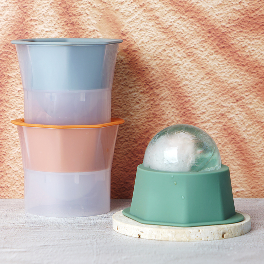 실리가든 실리콘 얼음트레이 얼음틀 하이볼 왕 원형 1구 (2P)