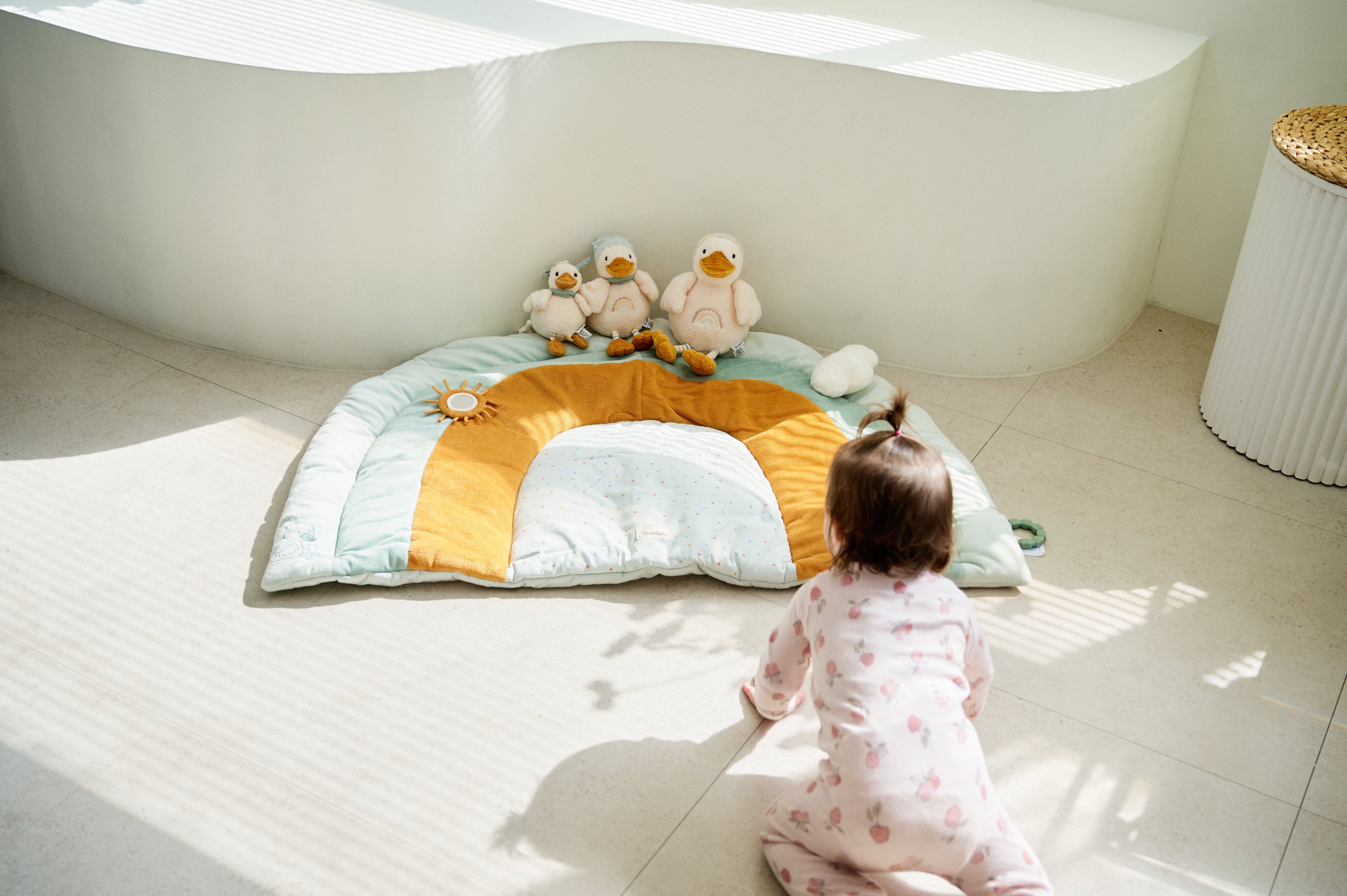 독일 슈테른탈러 오리인형 에다 오르골 애착인형 L 신생아 아기 출산 선물