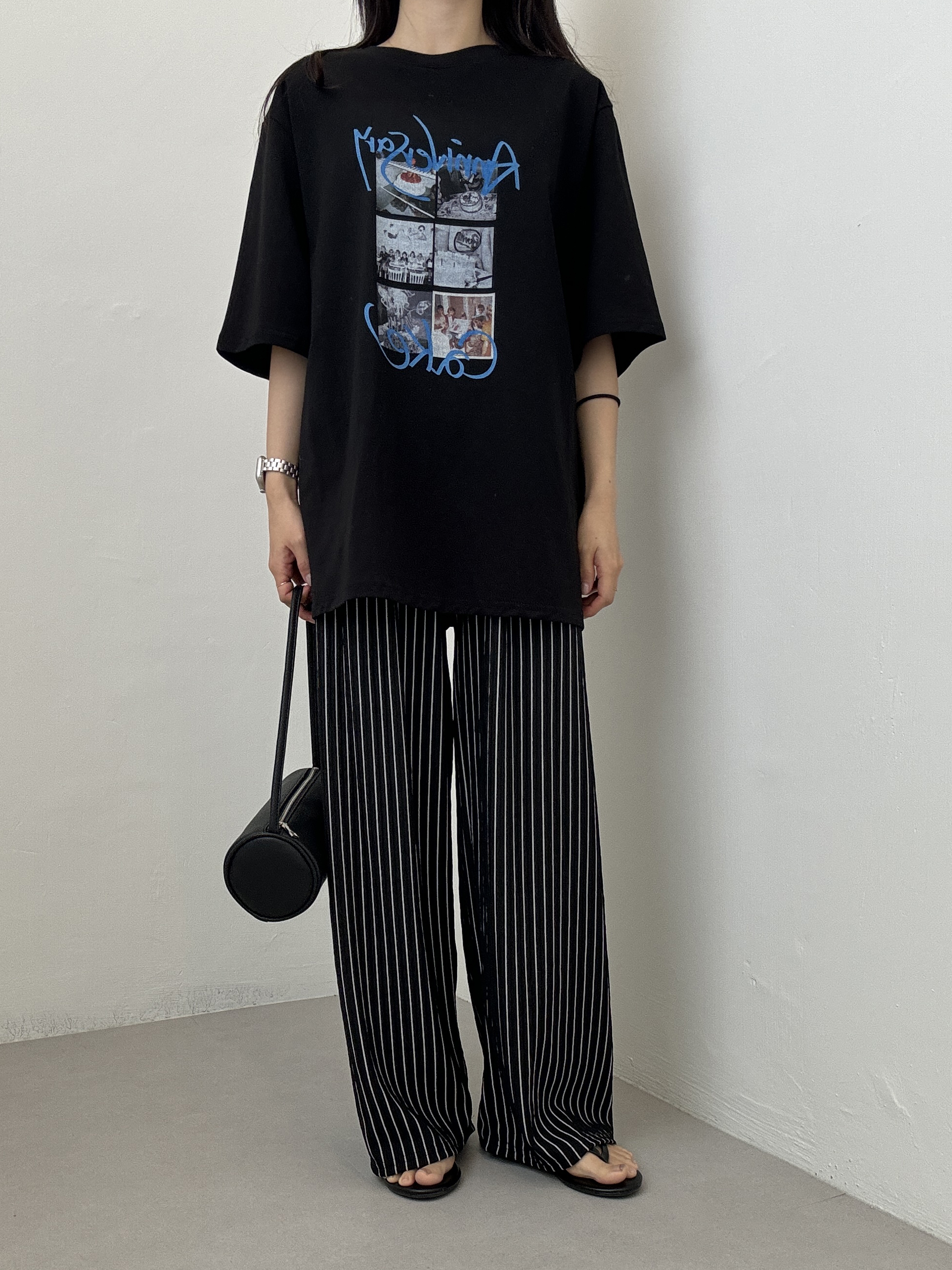 1+1 스트라이프 일자 밴딩 팬츠 4color 상세 이미지 8