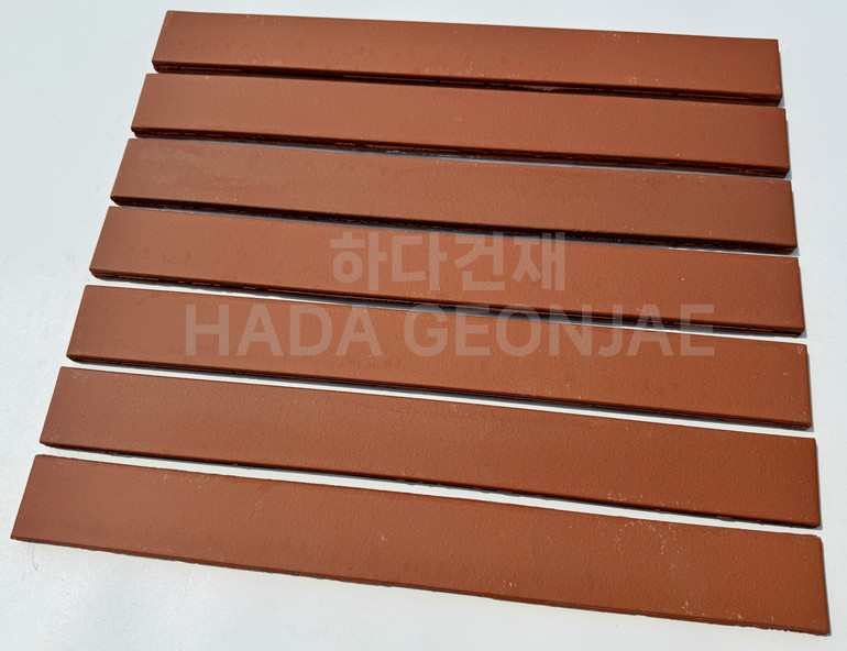 테라코타 점토롱타일 490x53x14T 레드 / 하다건재