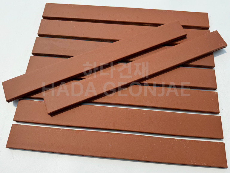 테라코타 점토롱타일 490x53x14T 레드 / 하다건재