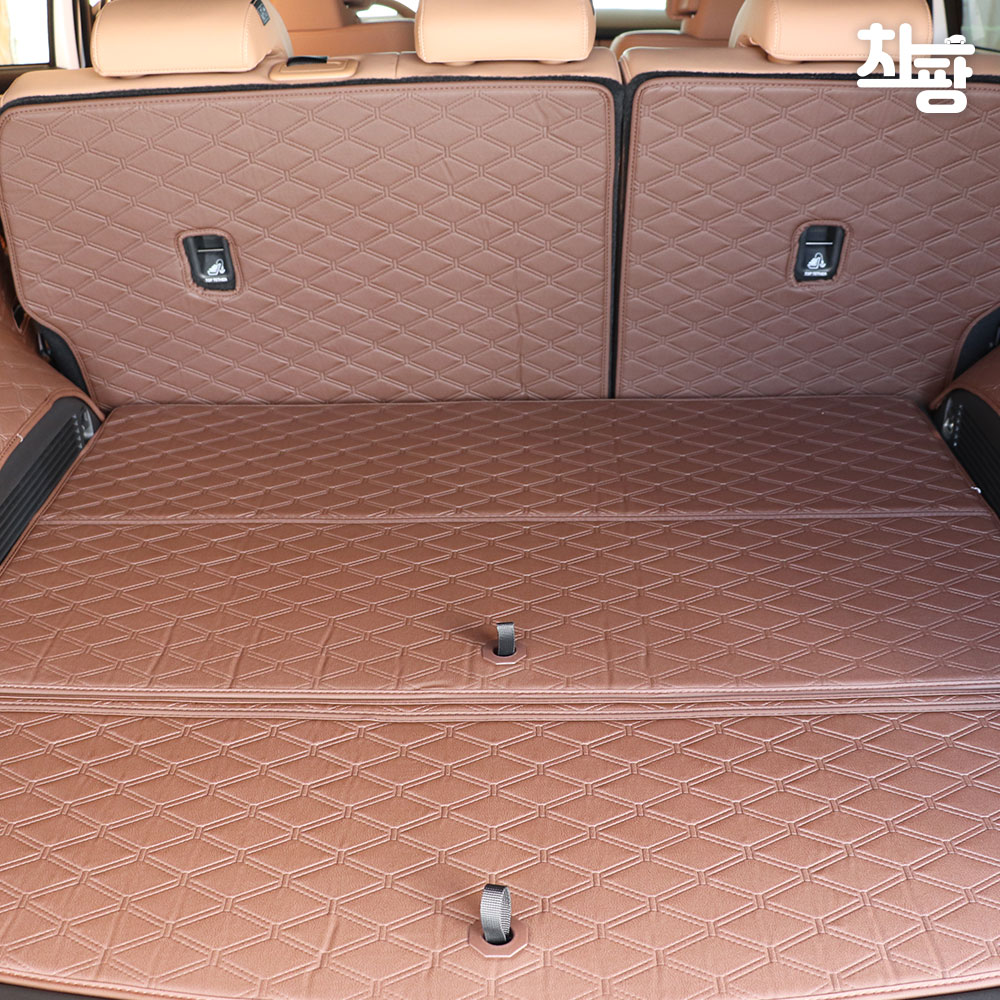 차팡 SUV 트렁크매트 현대 디올뉴싼타페MX5 5인승 하브호환도어LED무 차박매트 풀커버 - 상세 이미지 2