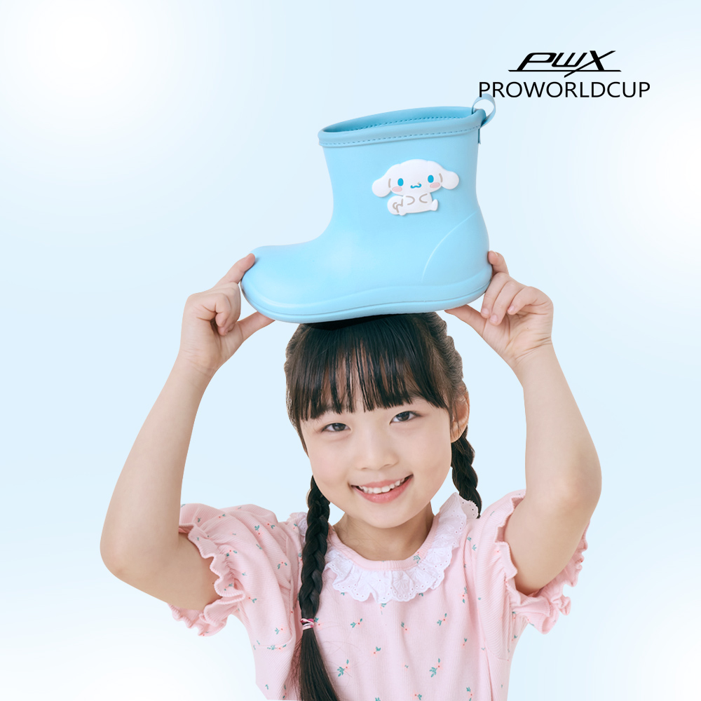 [PWX]키즈 시나모롤 마지 레인부츠(BU) - 상품 이미지