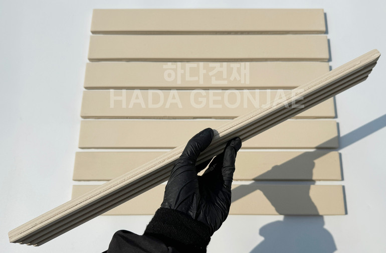 테라코타 점토롱타일 490x53x14T 아이보리 / 하다건재