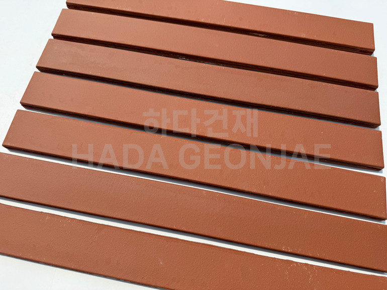 테라코타 점토롱타일 490x53x14T 레드 / 하다건재