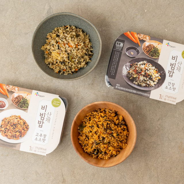 [전통식품 명인] 산채비빔밥/곤드레비빔밥 3종 215g 3팩 - 상세 이미지 4