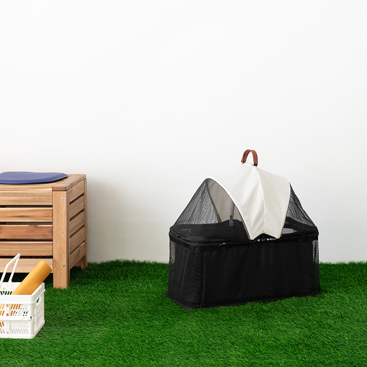 워크멍 경량 분리형 강아지유모차 개모차 YA-807 블랙/화이트 7391.8234, 46x73x88.5cm