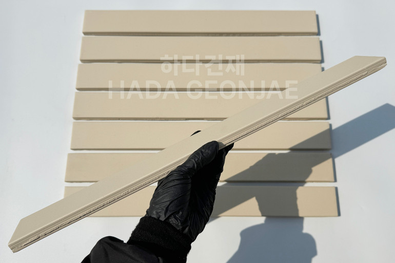 테라코타 점토롱타일 490x53x14T 아이보리 / 하다건재