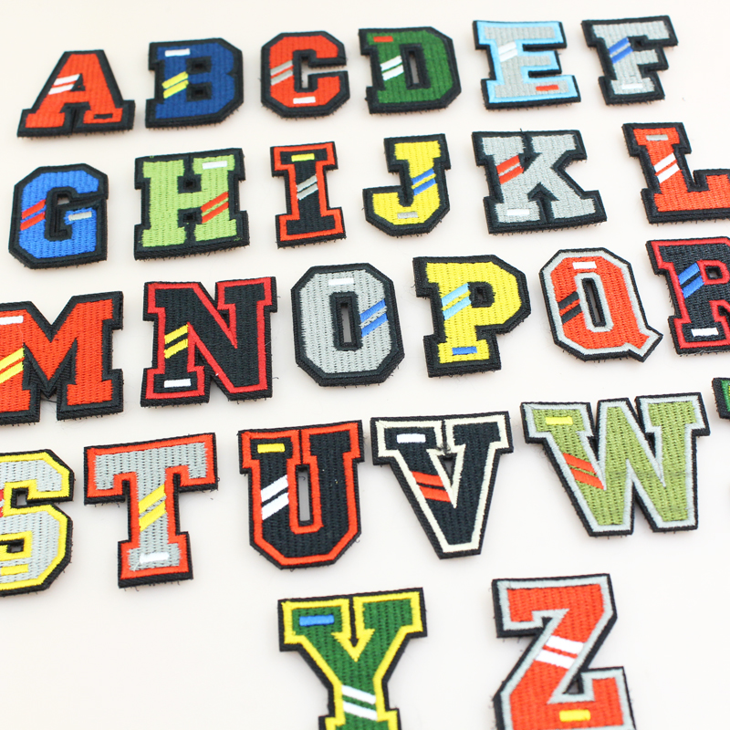 다미아노 알파벳 이니셜 헬스 자수 와펜 이름 패치 벨크로 찍찍이 가방