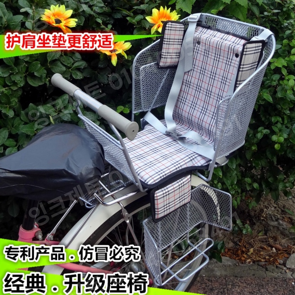 자전거 뒷자리 안장 뒤 안전벨트 발판 시트 핸들바 패드 - 상세 이미지 2