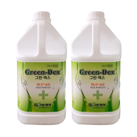 그린덱스 4L 2통/HOCI 치아염소산수 살균 소독제 메디록스 동일한 성분