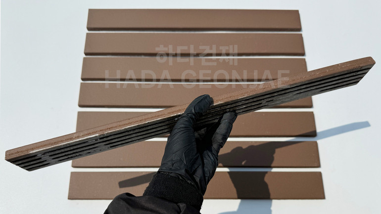 테라코타 점토롱타일 490x53x14T 브라운 / 하다건재