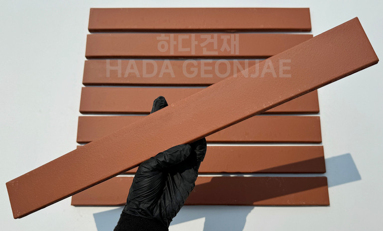 테라코타 점토롱타일 490x53x14T 레드 / 하다건재
