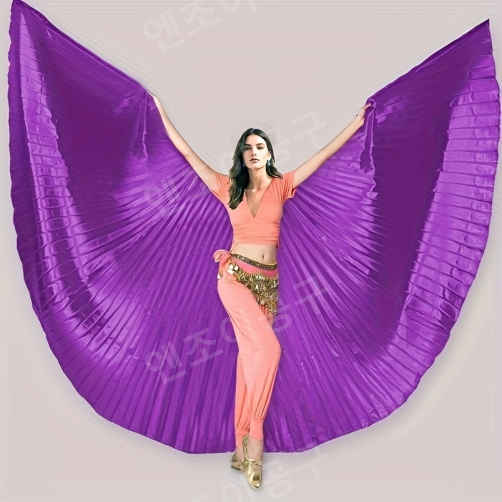 공연복 벨리 댄스 오프닝 날개 윙 여성용 액세서리 라틴 이집트 머슬 퍼포먼스 - 상세 이미지 3
