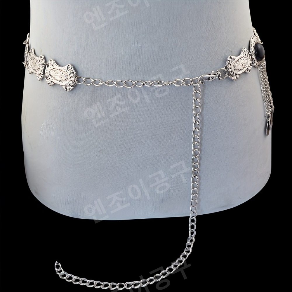댄스치마 체인 벨리댄스복 태슬 줌바 에어로빅 폴 공연 전용 이미지 7