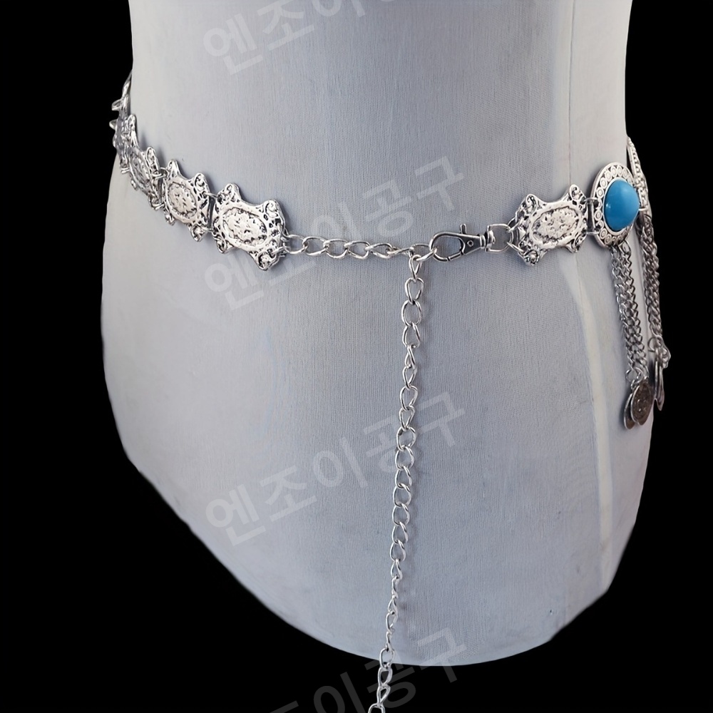 댄스치마 체인 벨리댄스복 태슬 줌바 에어로빅 폴 공연 전용 이미지 6