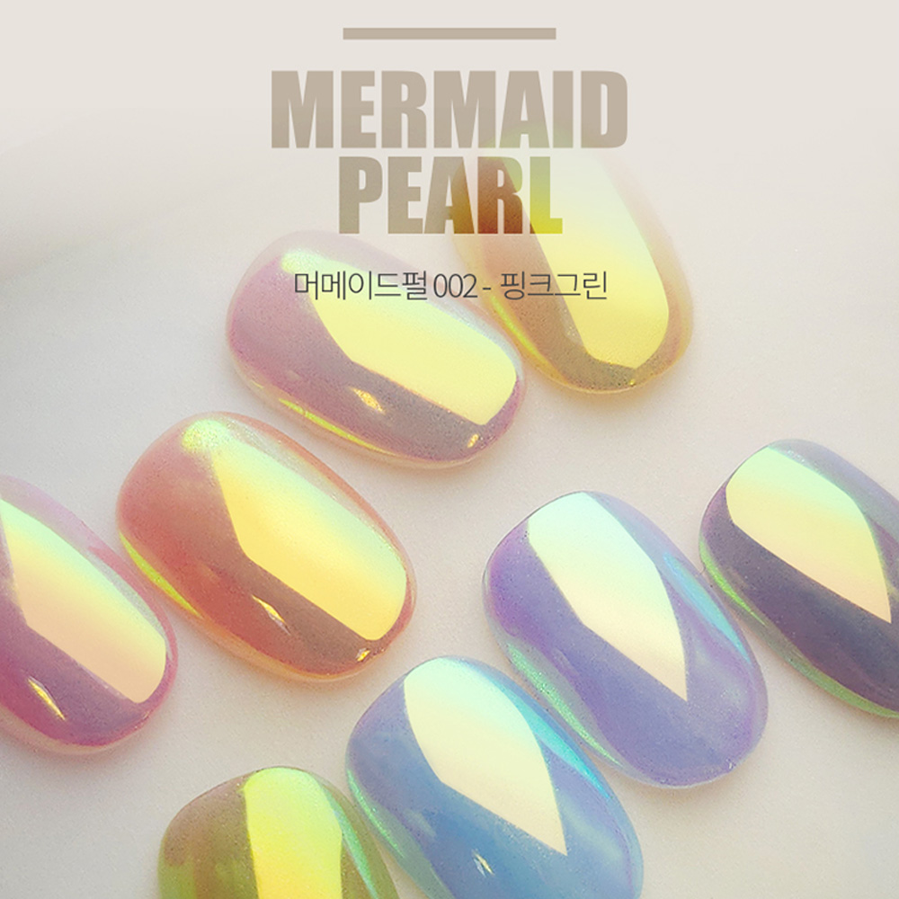 미러파우더 다이아미 머메이드펄 핑크그린 - 상세 이미지 4