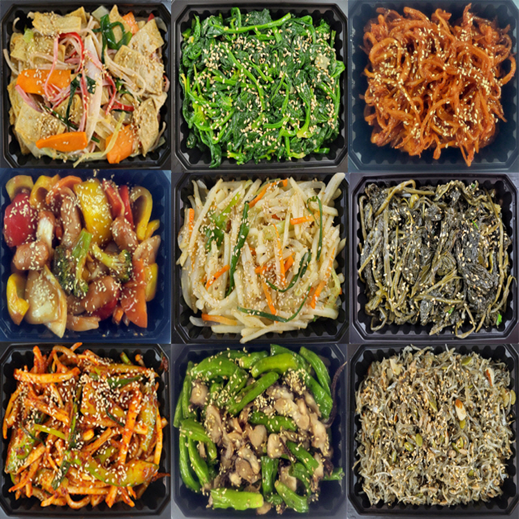 대용량 일주일 수제 반찬가게 당일조리 배달 나물 가정식 집반찬 4종 1번세트 - 상세 이미지 4