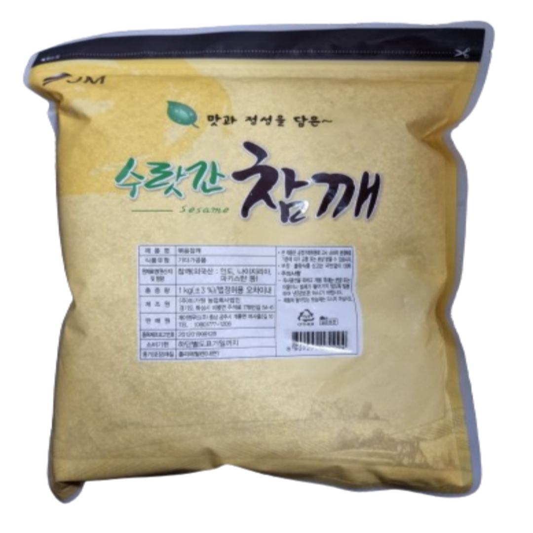수랏간참깨 깨소금 볶은참깨 수입통깨 1kg 수입깨 볶은깨 깨가루 통깨 미가원 - 상세 이미지 3