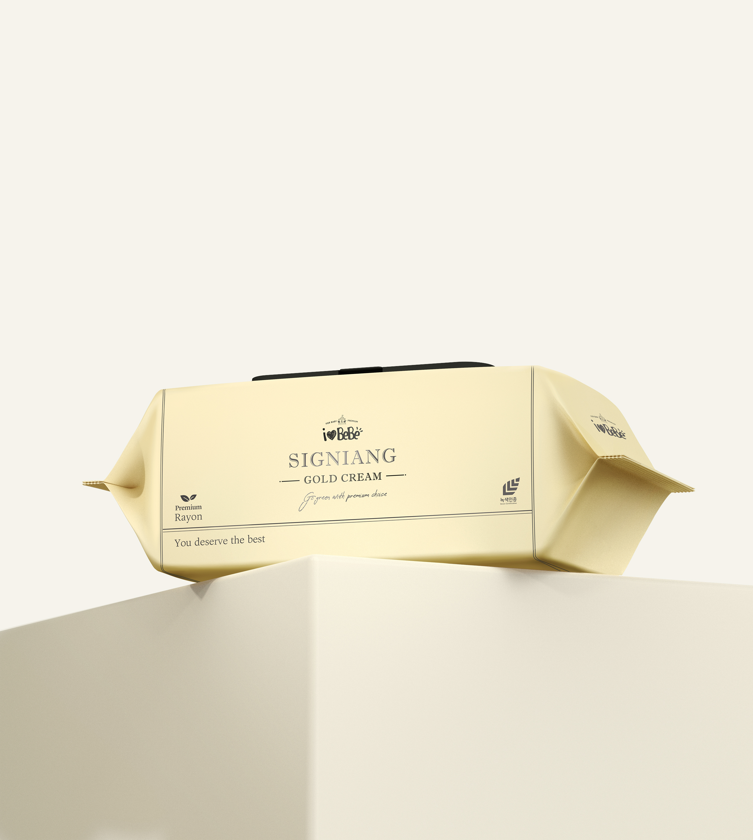 아이러브베베 시그니앙 골드크림 82g 엠보 70매 20팩 캡형 아기 물티슈