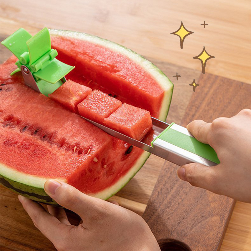 돌돌 풍차수박칼 화채 과일 큐브 컷팅 슬라이서 - 상품 이미지