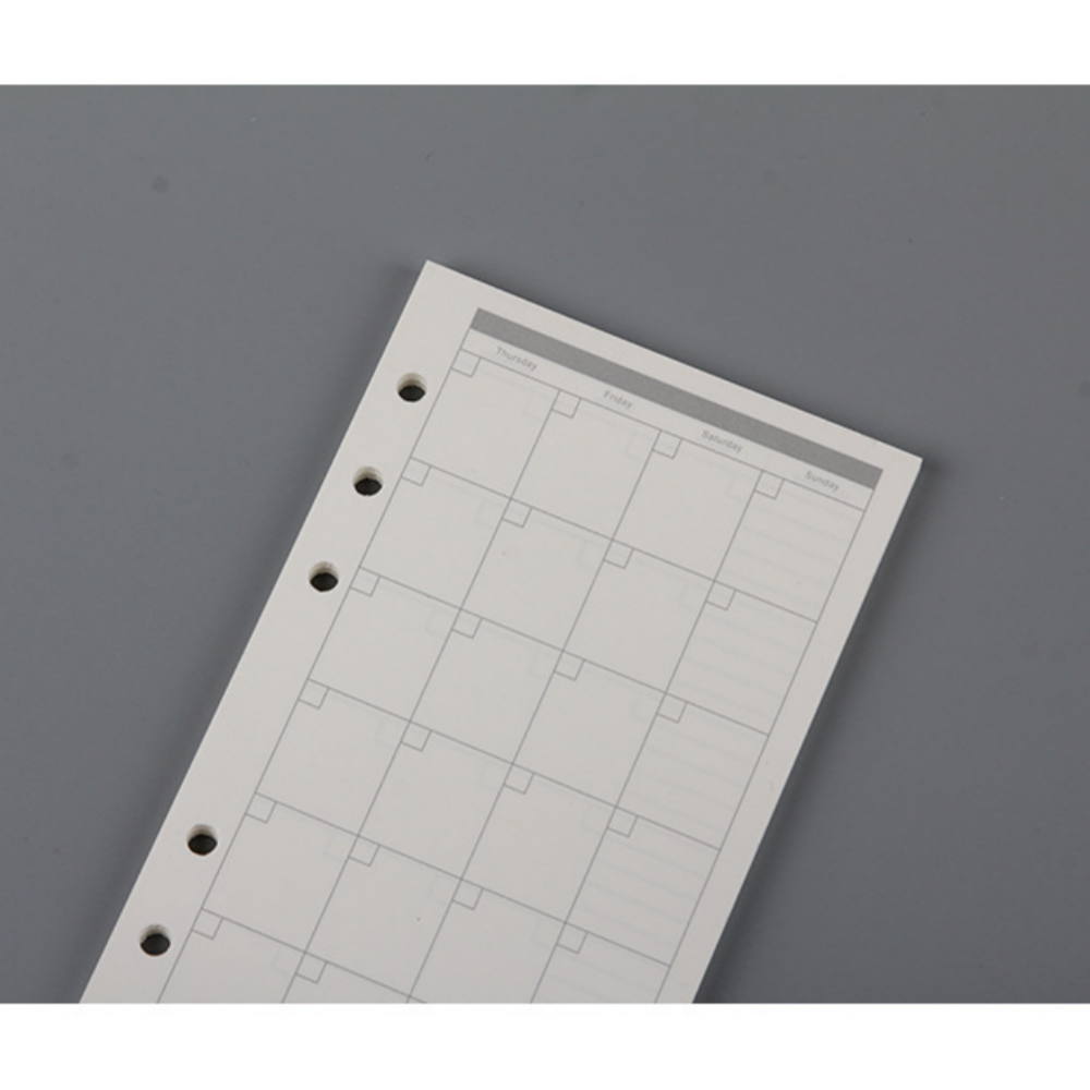 6공 다이어리 속지 바인더 내지 리필 줄노트 45장 A6 이미지 4