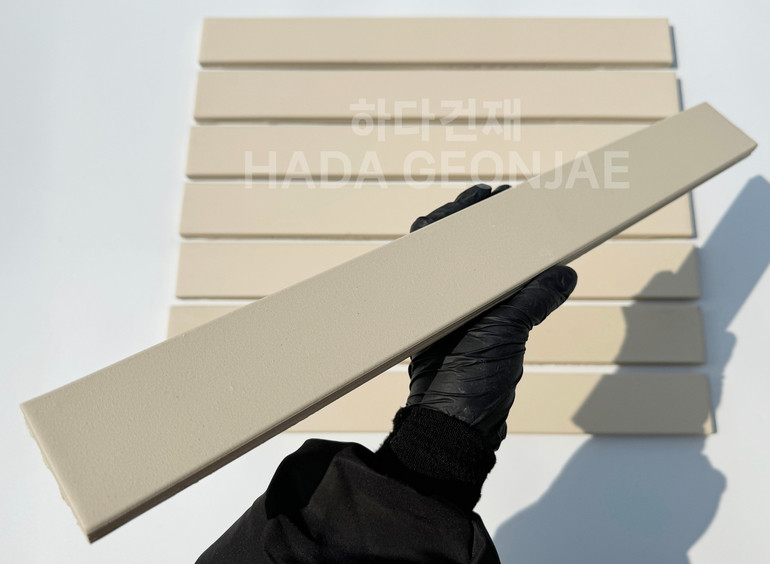 테라코타 점토롱타일 490x53x14T 아이보리 / 하다건재