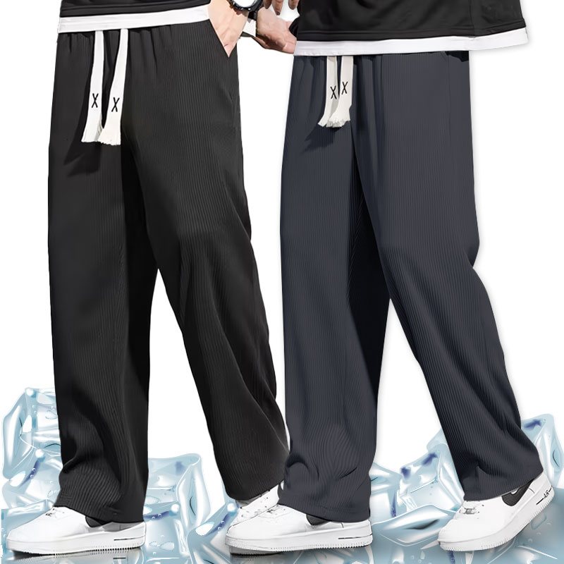 1+1 아이스 남자 여름 바지 시원한 냉감 팬츠