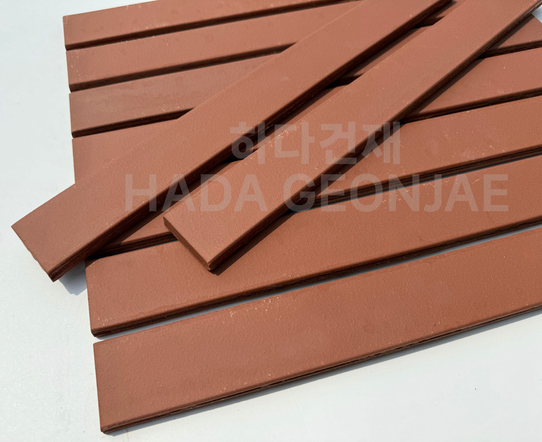 테라코타 점토롱타일 490x53x14T 레드 / 하다건재