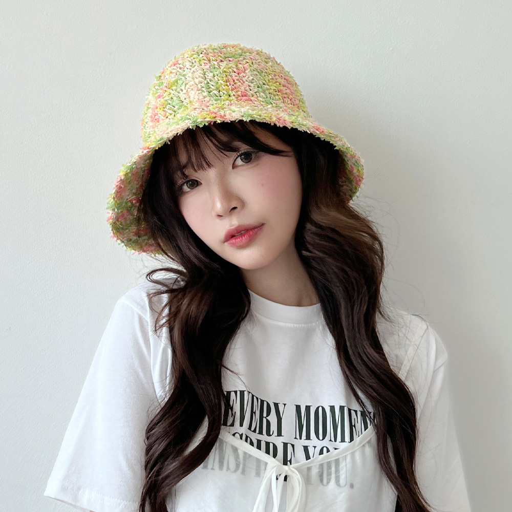 동대문모자 투믹스 밀짚 라탄 여성 여름 버킷햇 벙거지 - 상세 이미지 4
