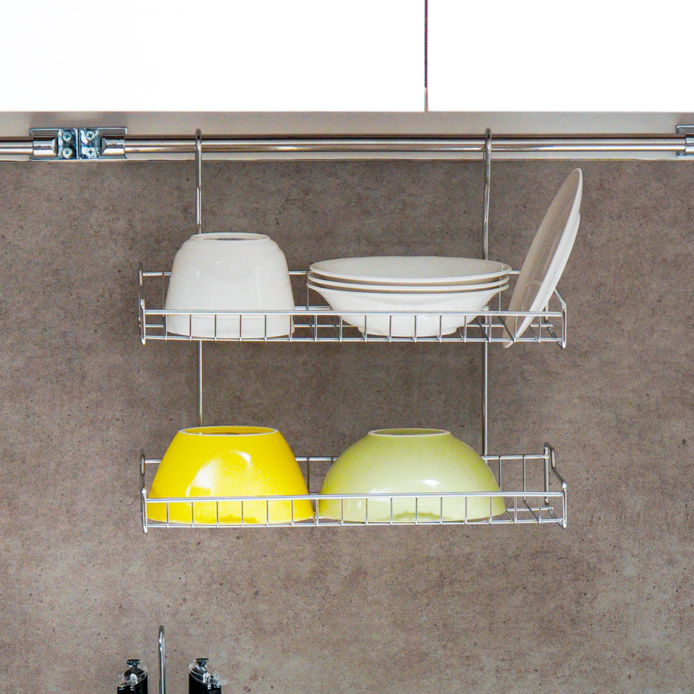 주방 걸이형선반 싱크대 걸이식 2단 선반 컵 양념 씽크선반 봉행거 그릇 식기 건조대