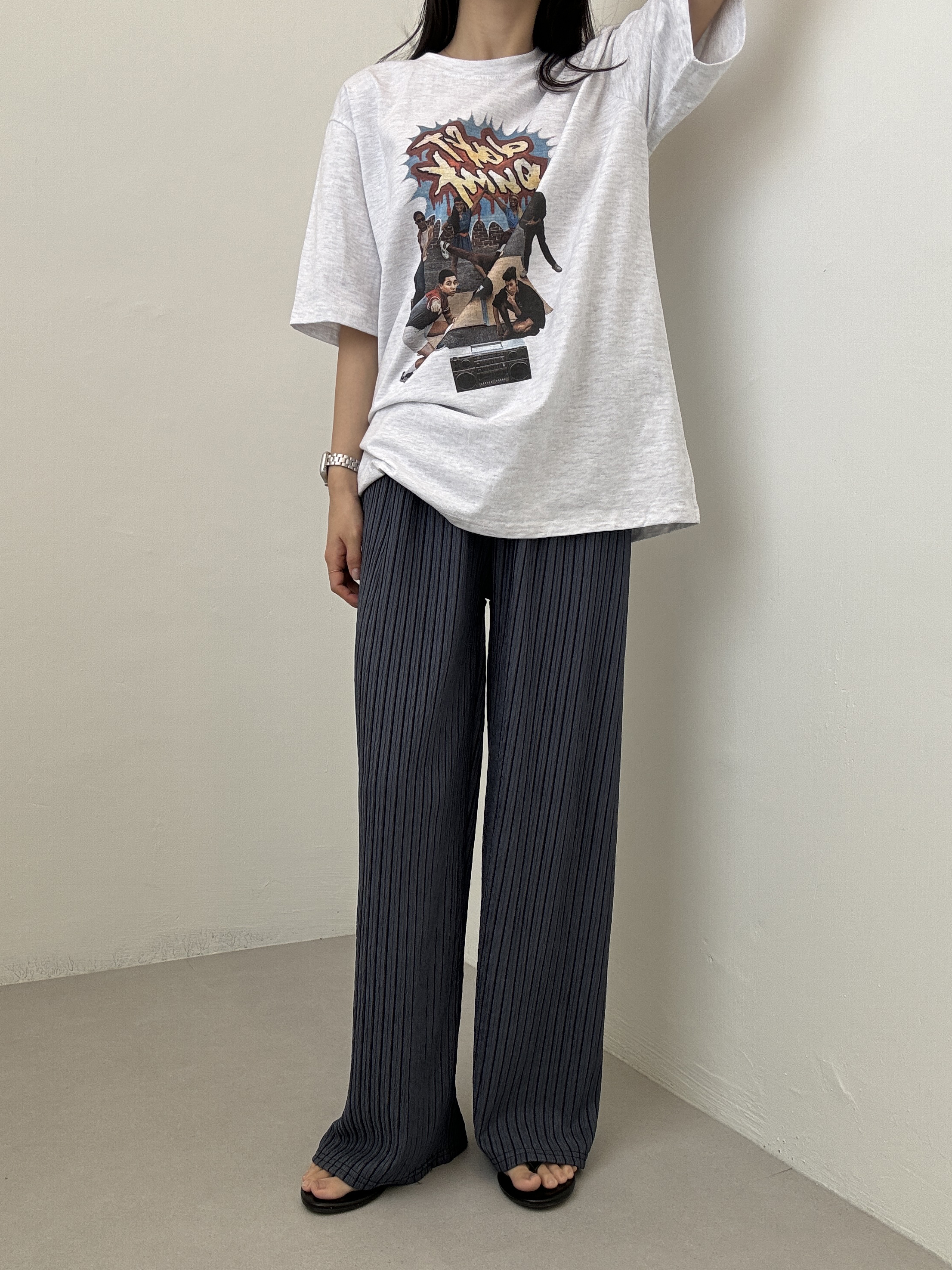 1+1 스트라이프 일자 밴딩 팬츠 4color 상세 이미지 25