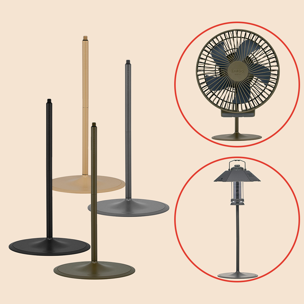 카고컨테이너 싱글 스탠드 1/4인치 랜턴 거치대 선풍기 받침대