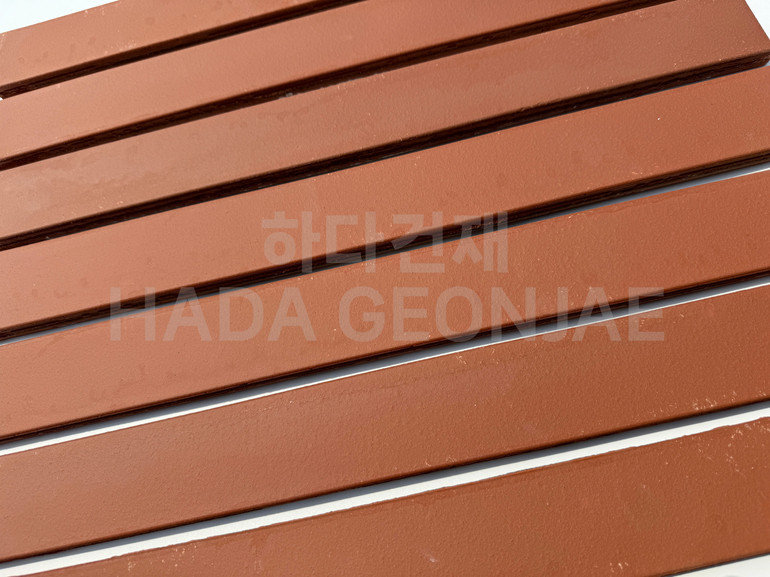 테라코타 점토롱타일 490x53x14T 레드 / 하다건재