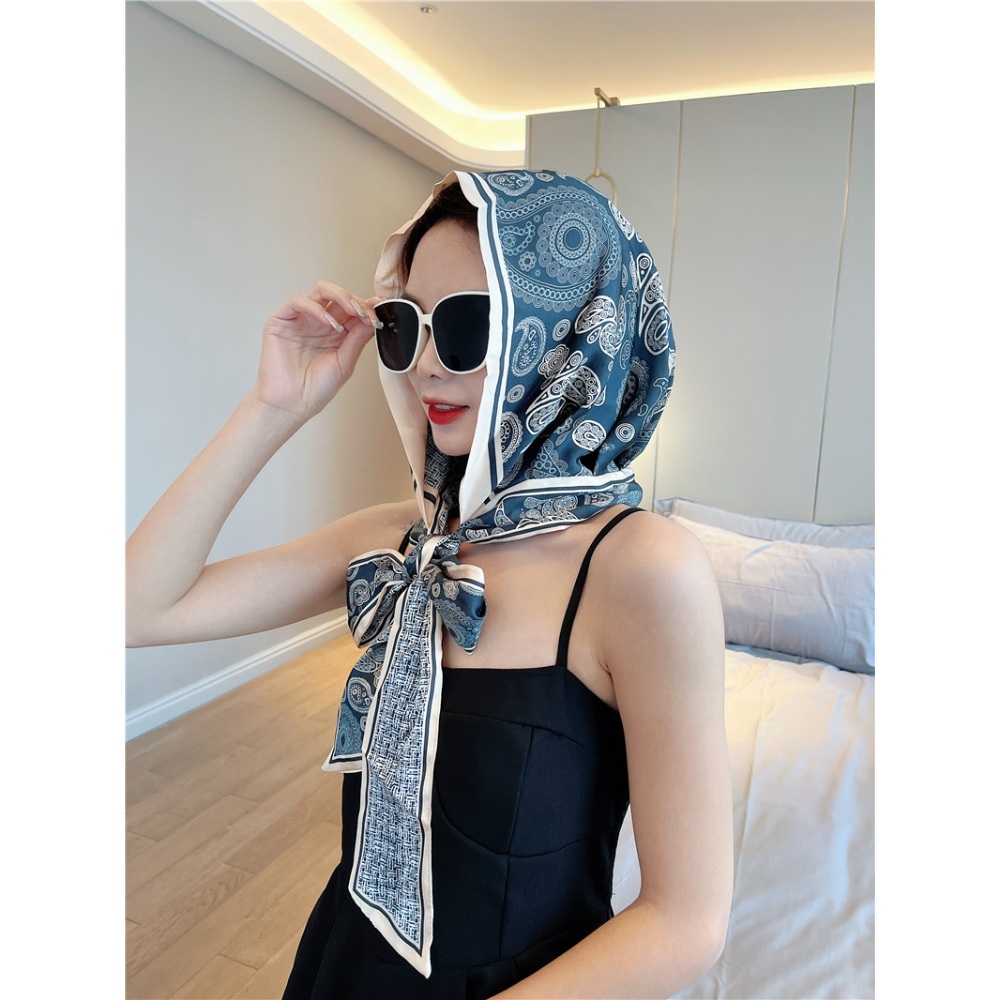 플라워 리본 스카프 패턴 모자 양면 선캡 30종 - 상세 이미지 3