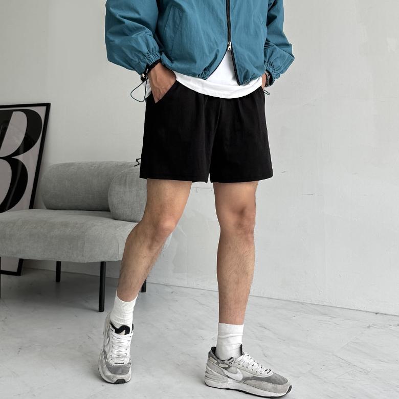 남자 디리 여름 특양면 무지 숏팬츠 반바지 15컬러 - 상세 이미지 4