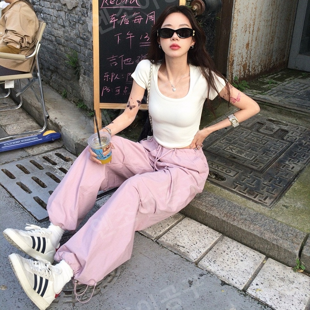 사장님귀는당나귀귀 258회 박기량 핑크 조거 팬츠 카고 루즈한 의상 옷 패션 - 메인 이미지