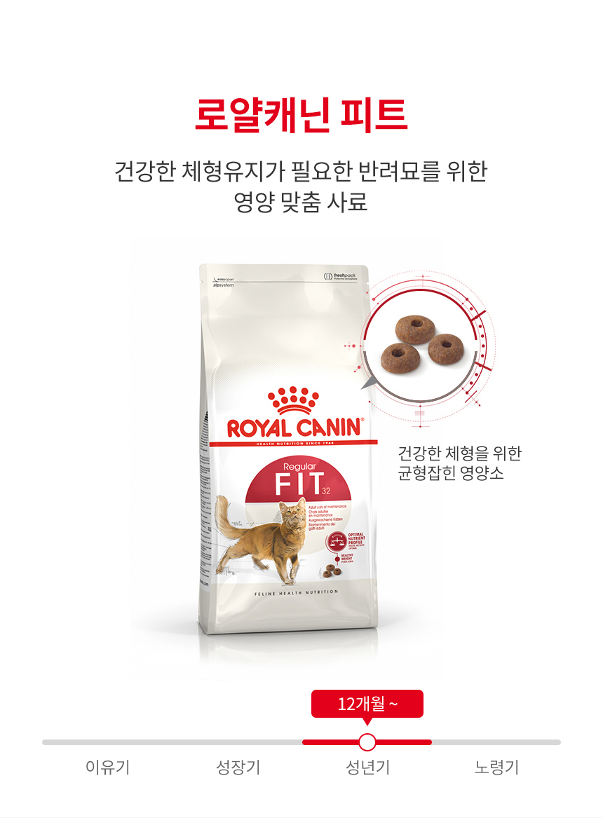 로얄캐닌 캣 피트, 1.2kg, 1개 - 상세 이미지 3