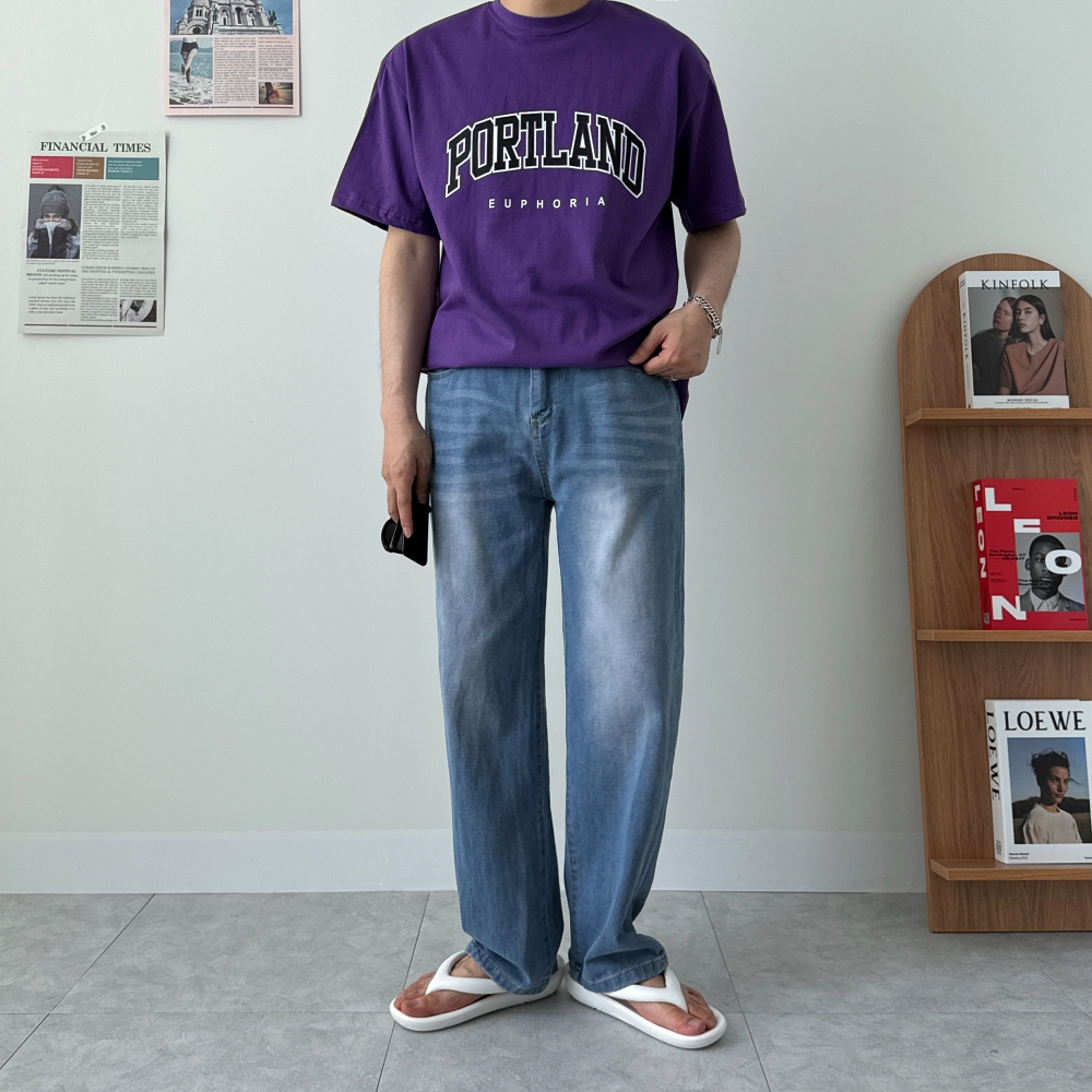 남자박스티 어깨넓어보이는옷 남자루즈핏반팔 - 상세 이미지 5