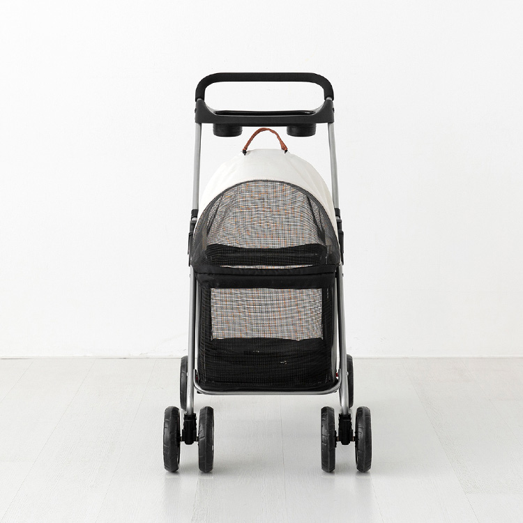 워크멍 경량 분리형 강아지유모차 개모차 YA-807 블랙/화이트 7391.8234, 46x73x88.5cm
