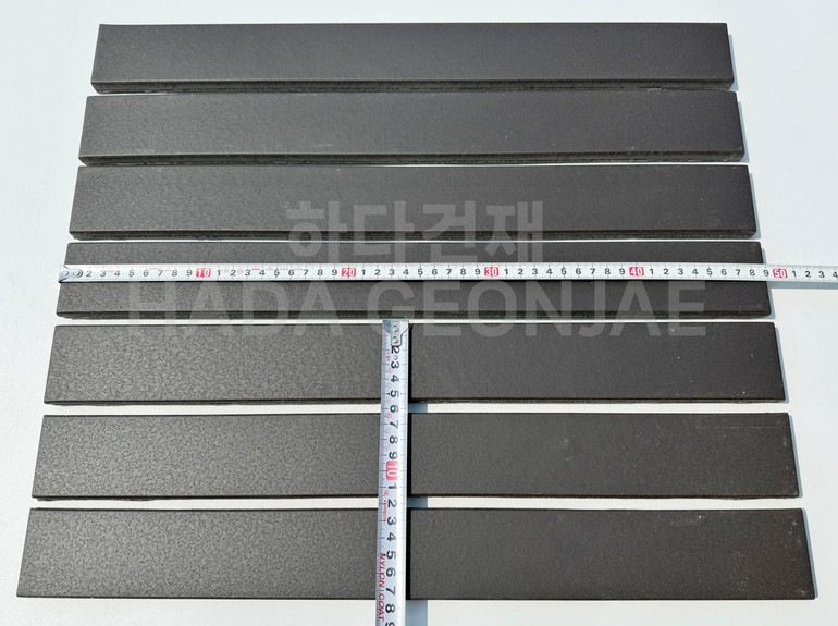 테라코타 점토롱타일 490x53x14T 블랙 / 하다건재